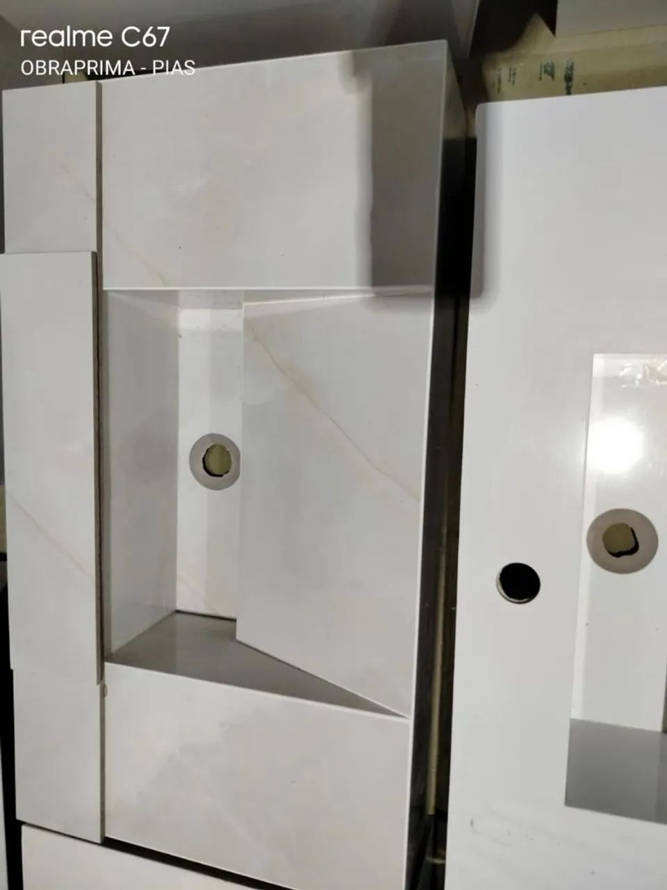 Pias de porcelanato medida 70×40 - Foto 3