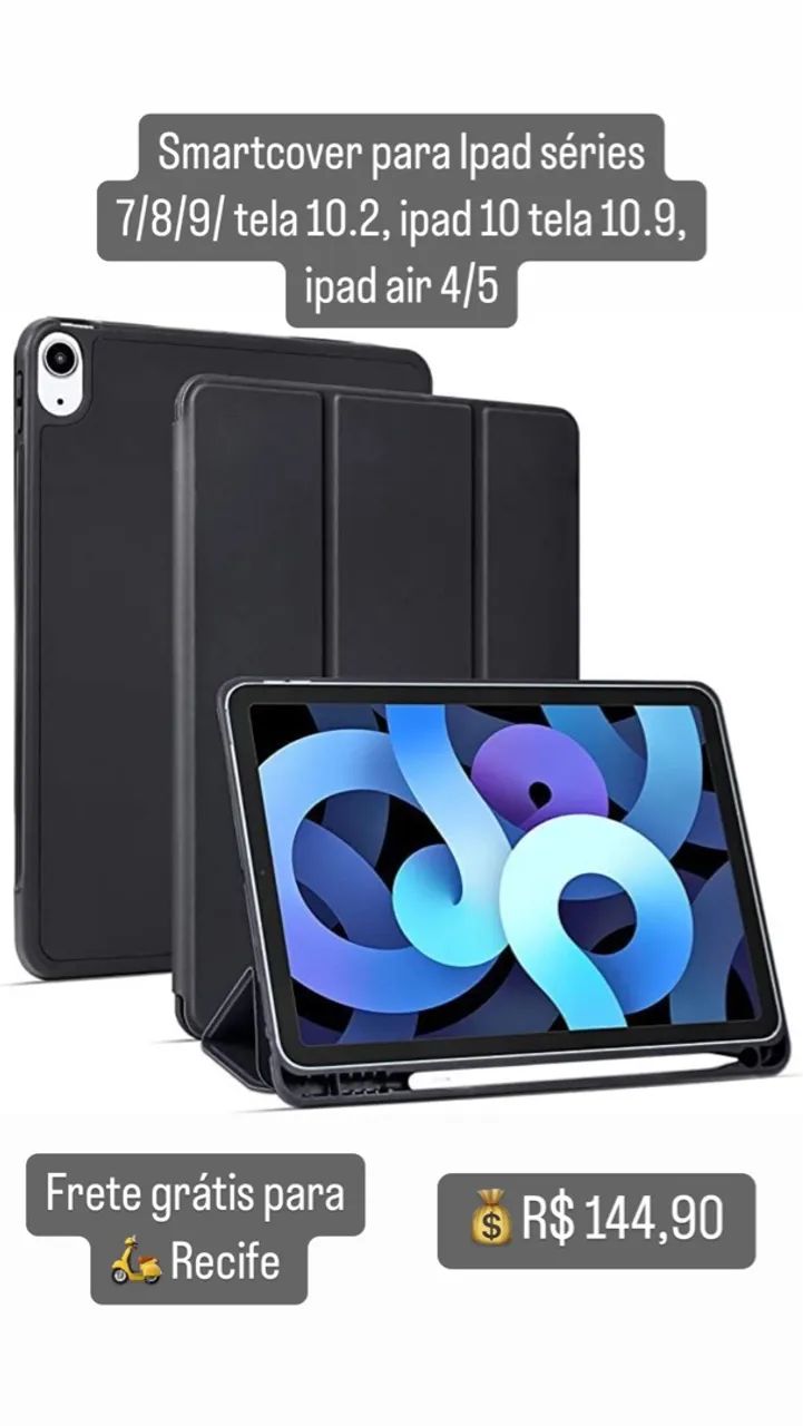 Capa + película + pencil baseus para ipad 9/10/11 air 4/5/6 - Foto 3