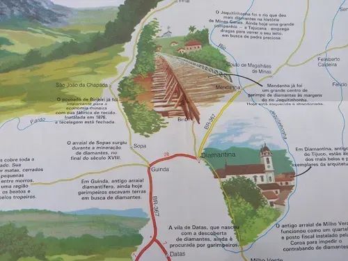 Mapa Ilustrado Cidades do Diamante - Alterosas, Diamantina, MG - Foto 5