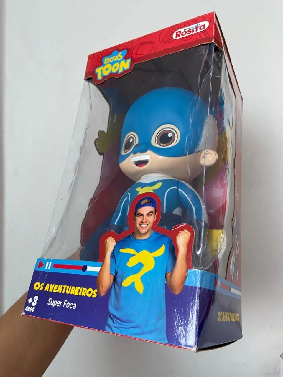 Boneco Super Foca 27cm Pedra Do Poder Original - Luccas Neto - Rosita