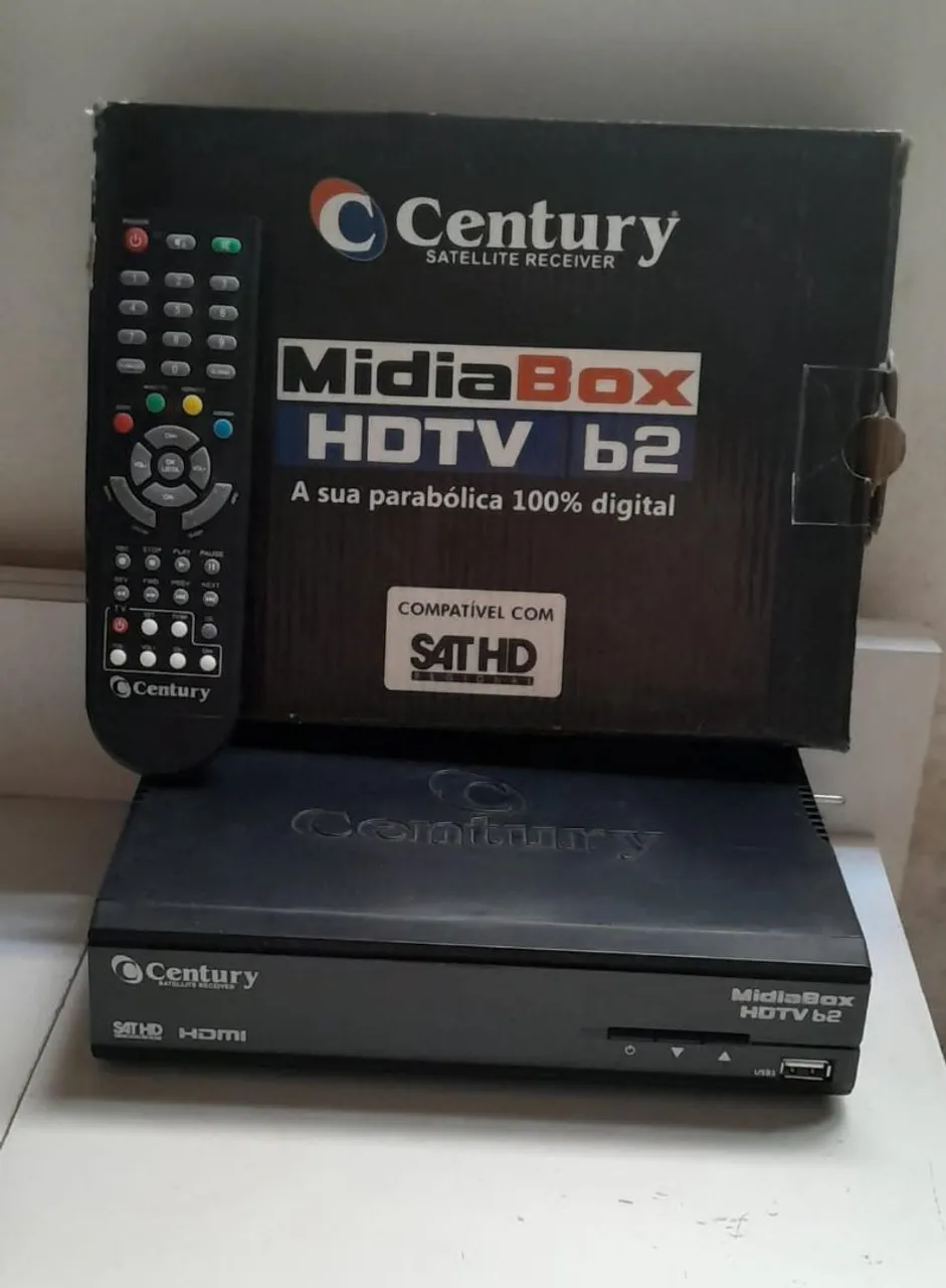 Receptor de satélite Century MidiaBOX HDTV 62