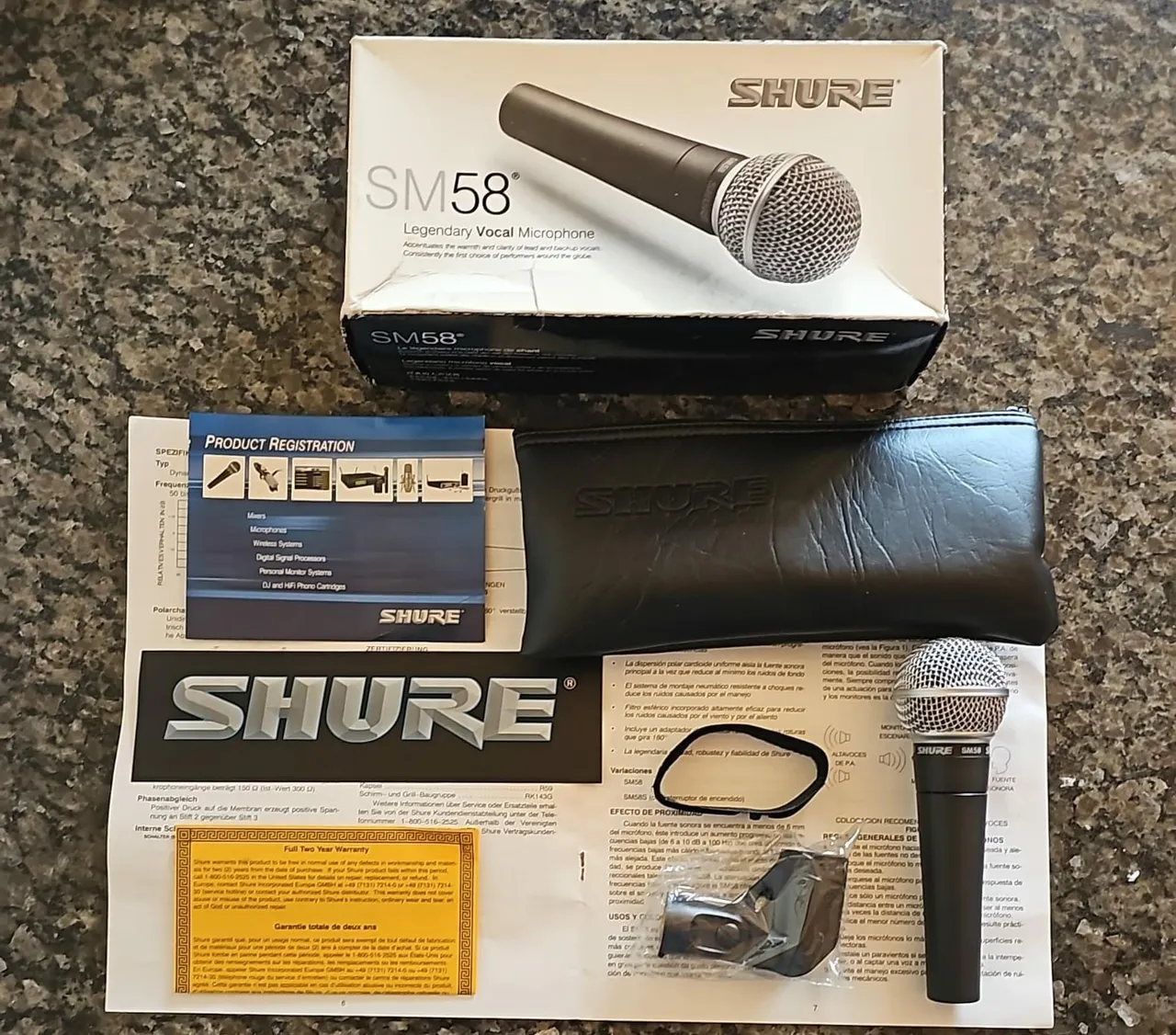 Microfone Shure SM58 LC-Original-Mexico