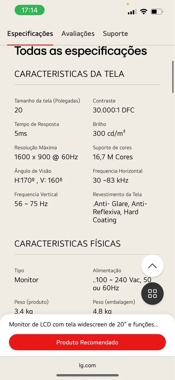 Tela LG 20? FLATRON W2043S-PF - Foto 4