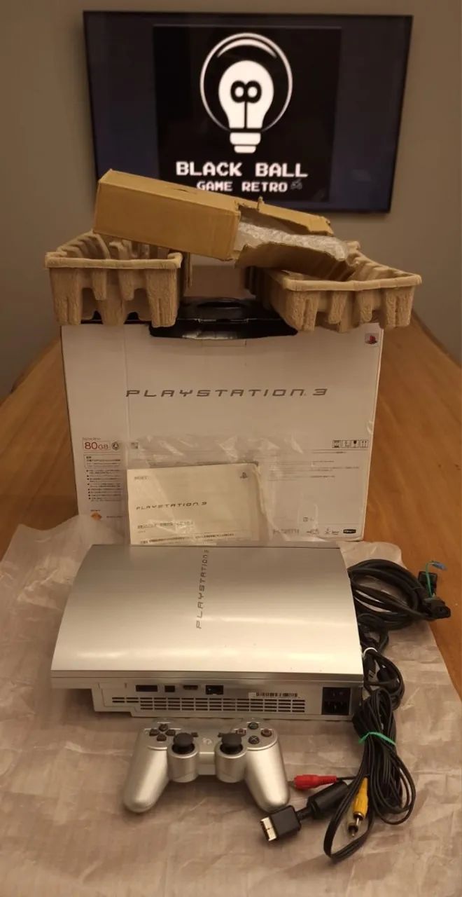 Console PS3 Fat Silver Original e Completo Desbloqueado - Foto 2