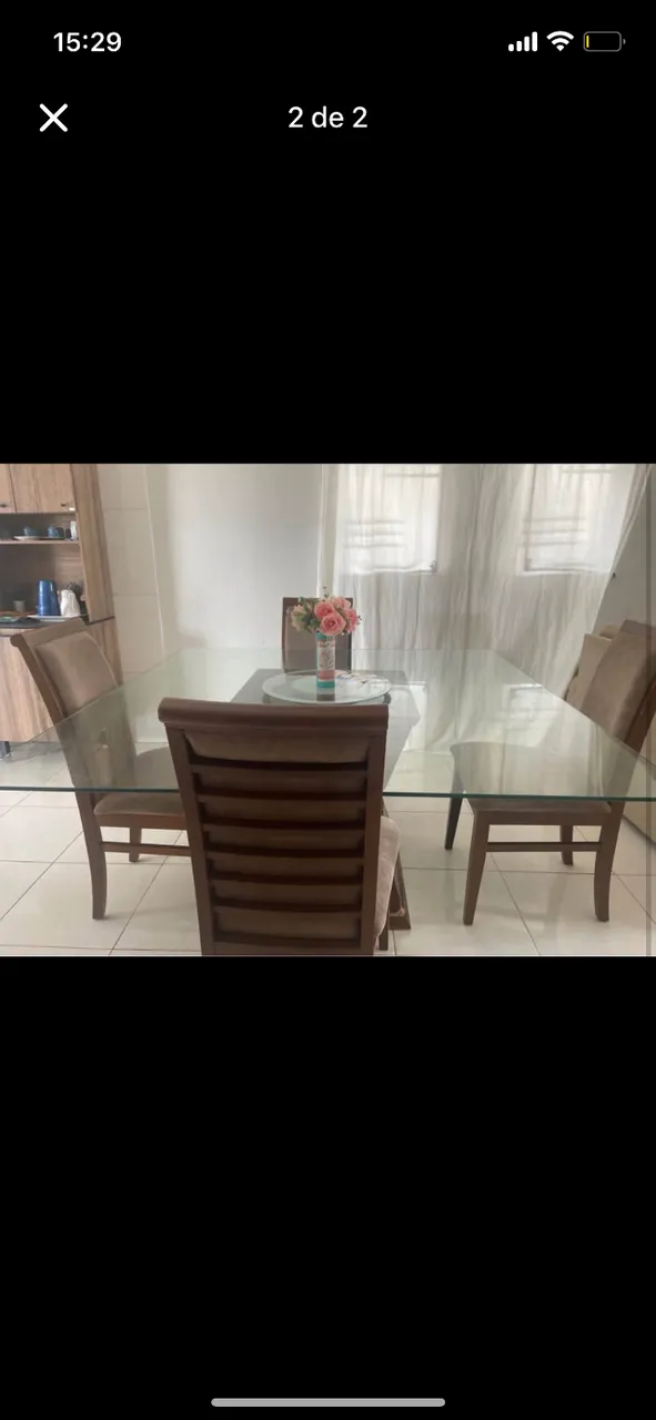Mesa de jantar até 8 lugares