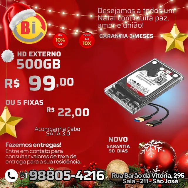 Hd Externo 500 Gb 2.5 Usb 3.0 Para Ps4, Ps5, Xbox One Xbox,series S ,xbox Series X  