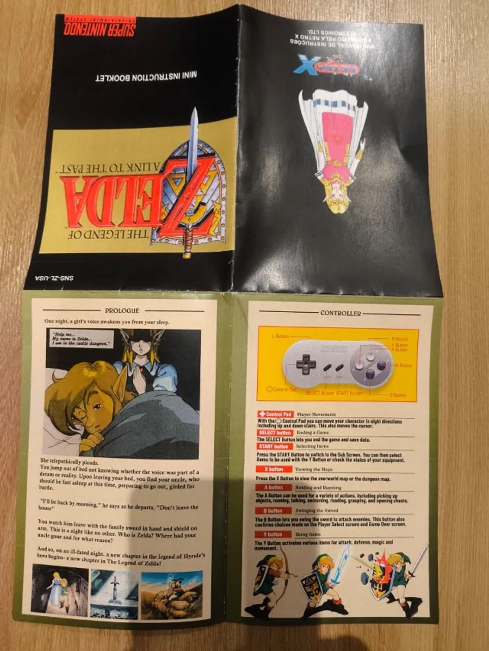 Caixa Genérica do Jogo The Legend of Zelda A Link to the Past para Super Nintendo - Foto 4
