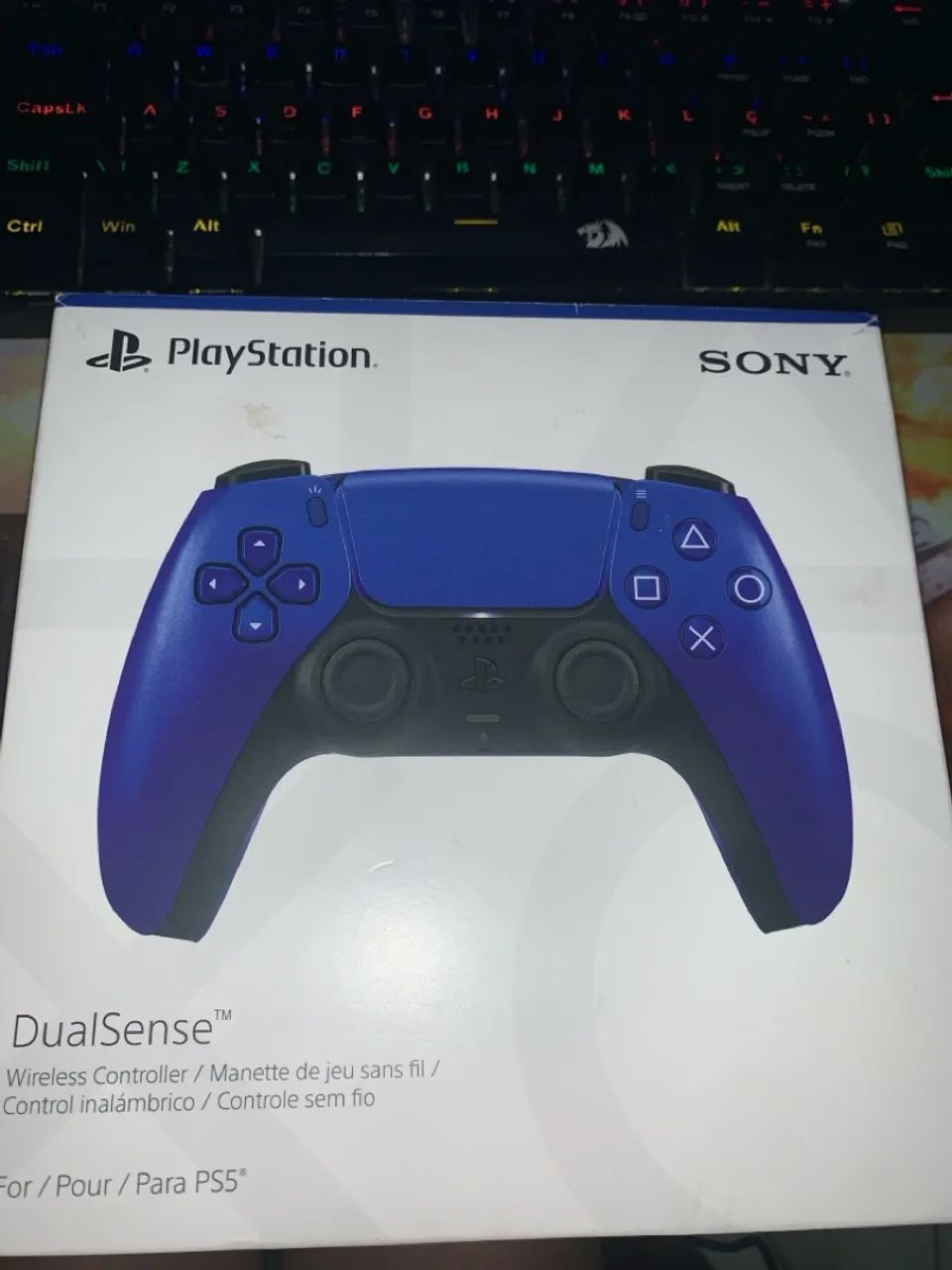 Controle PS5 Personalizado - Azul - Foto 2