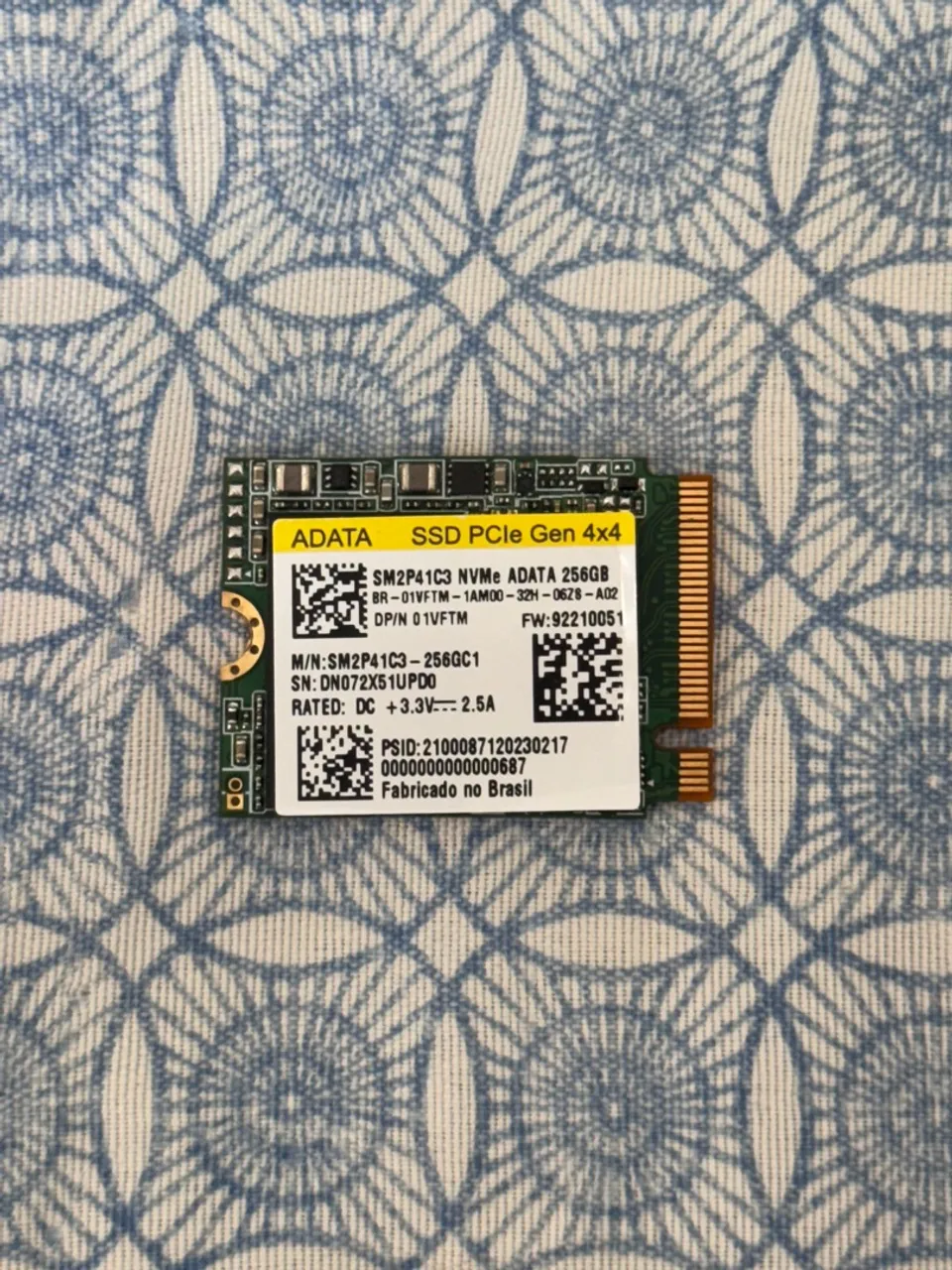 SSD NVMe ADATA 256GB PCIe Gen 4x4
