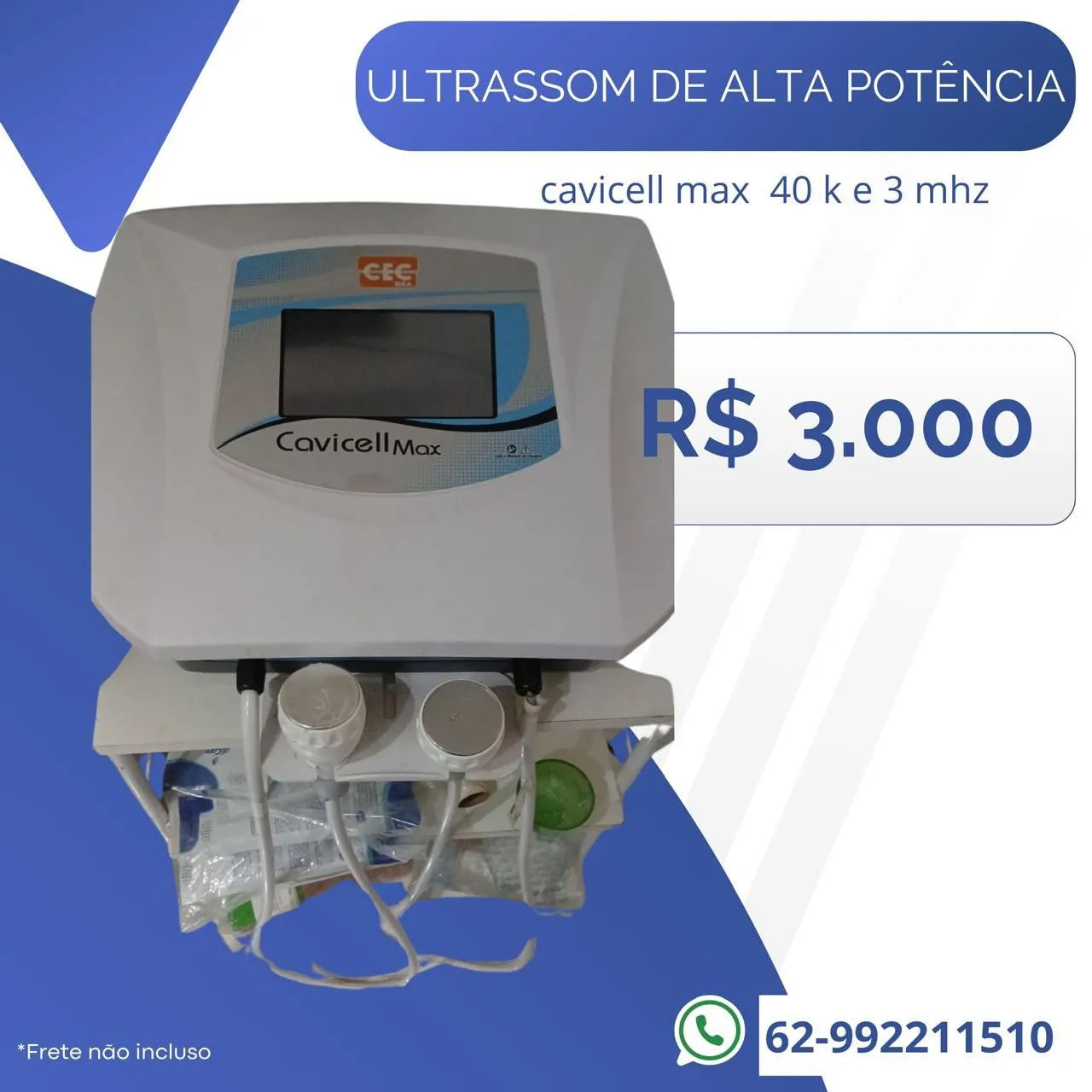 Aparelho Ultrassom Cavicell Max - Alta potência