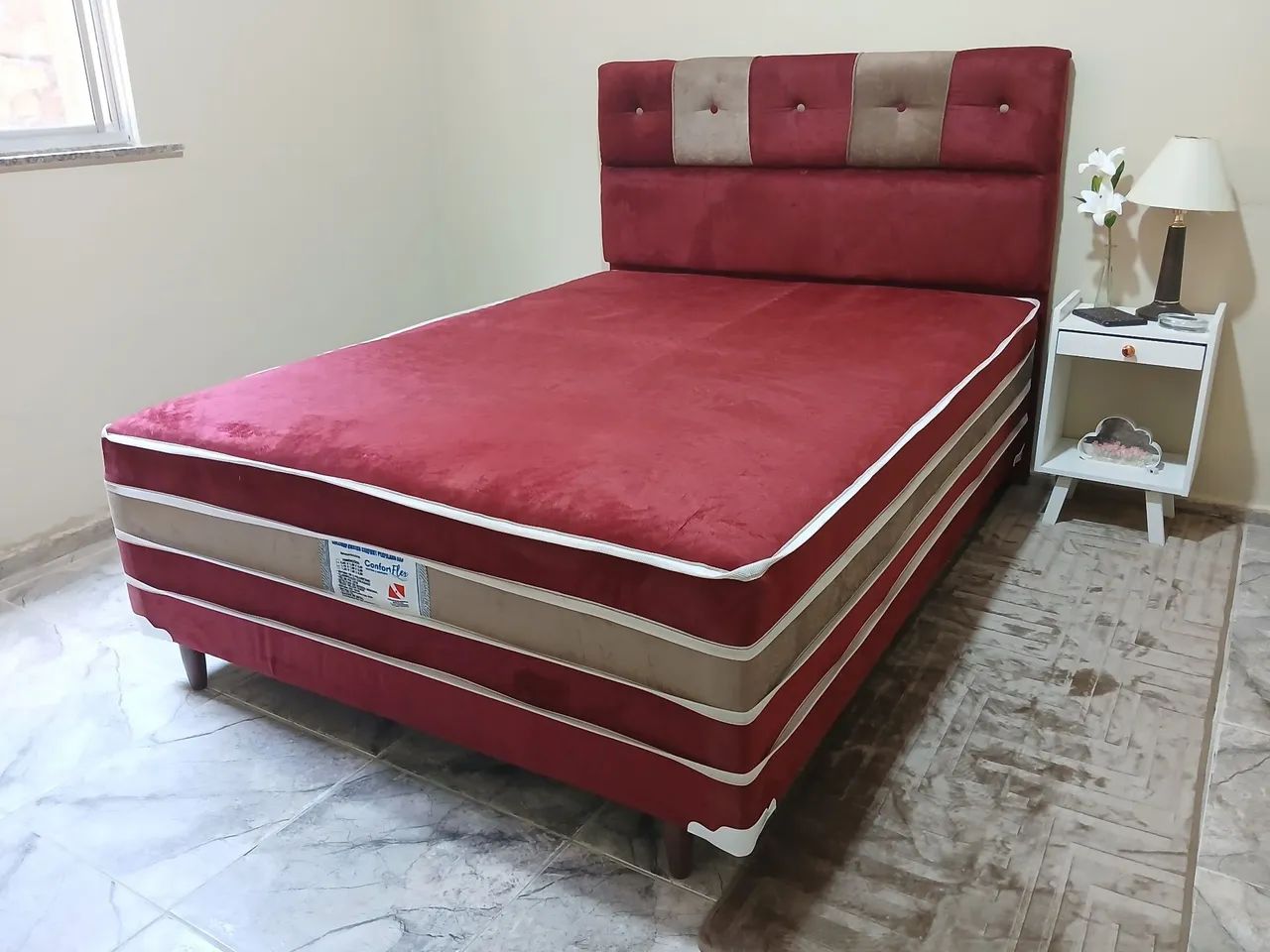 Cama Casal super confortável, nova e com garantia de fábrica.  - Foto 3