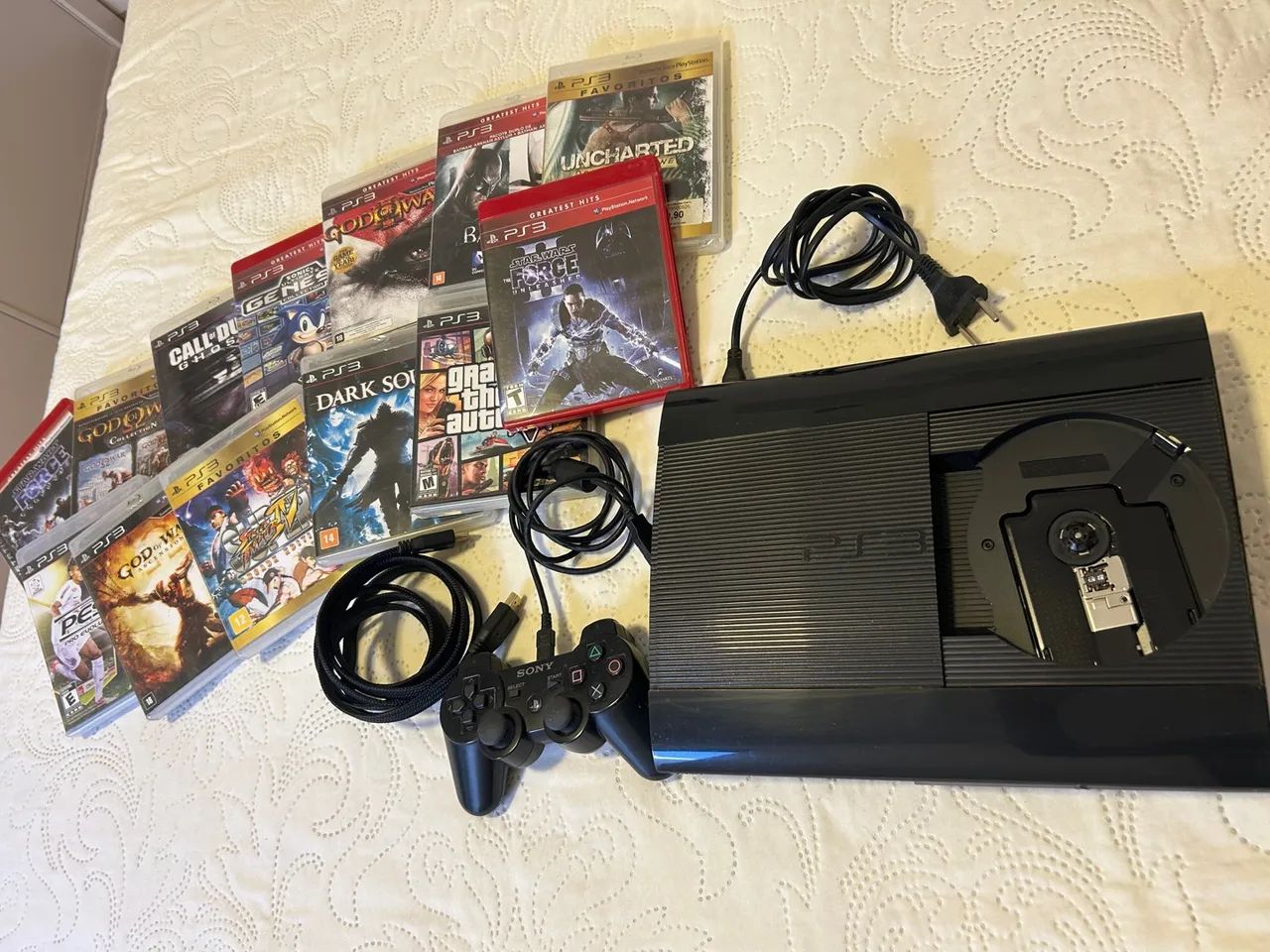 Playstation 3 Slim + Controle + Jogos - Foto 2