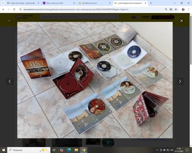 Lost/stargate/tudors/desperate/senhor Dos Anéis(pacote) - Foto 4