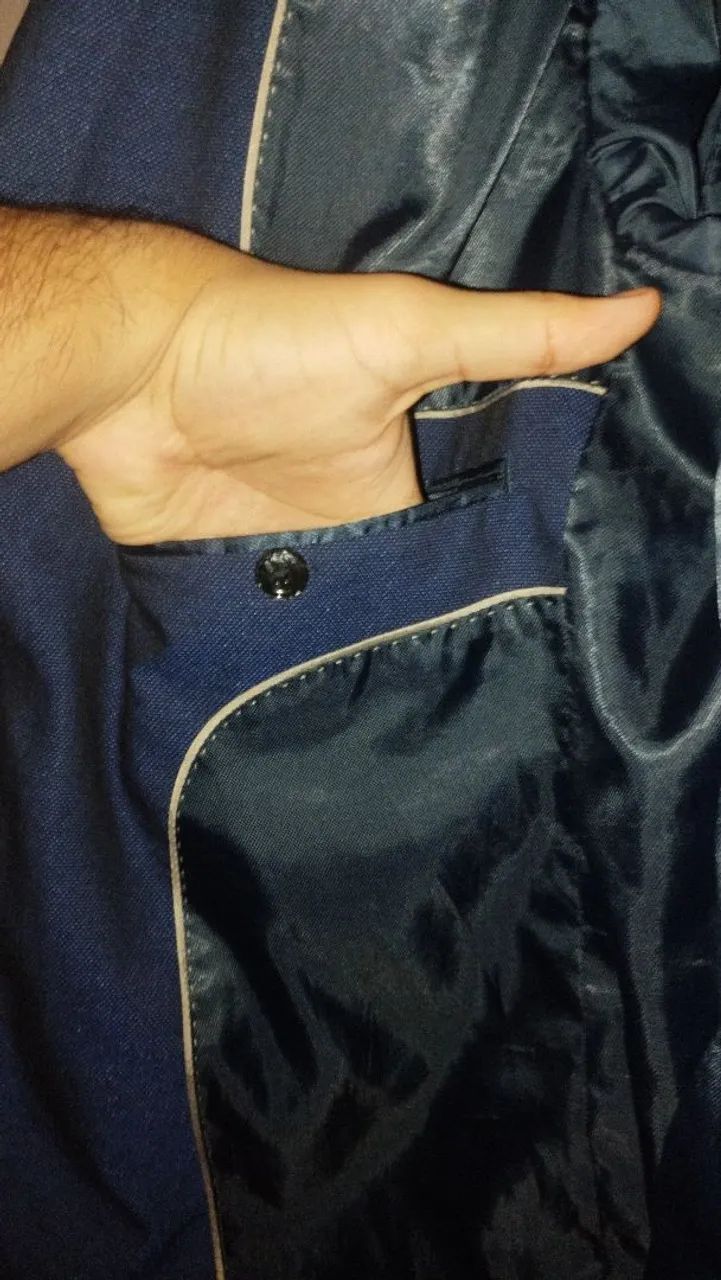 Blazer Marfinno Super Slim - Azul Marinho - Foto 4