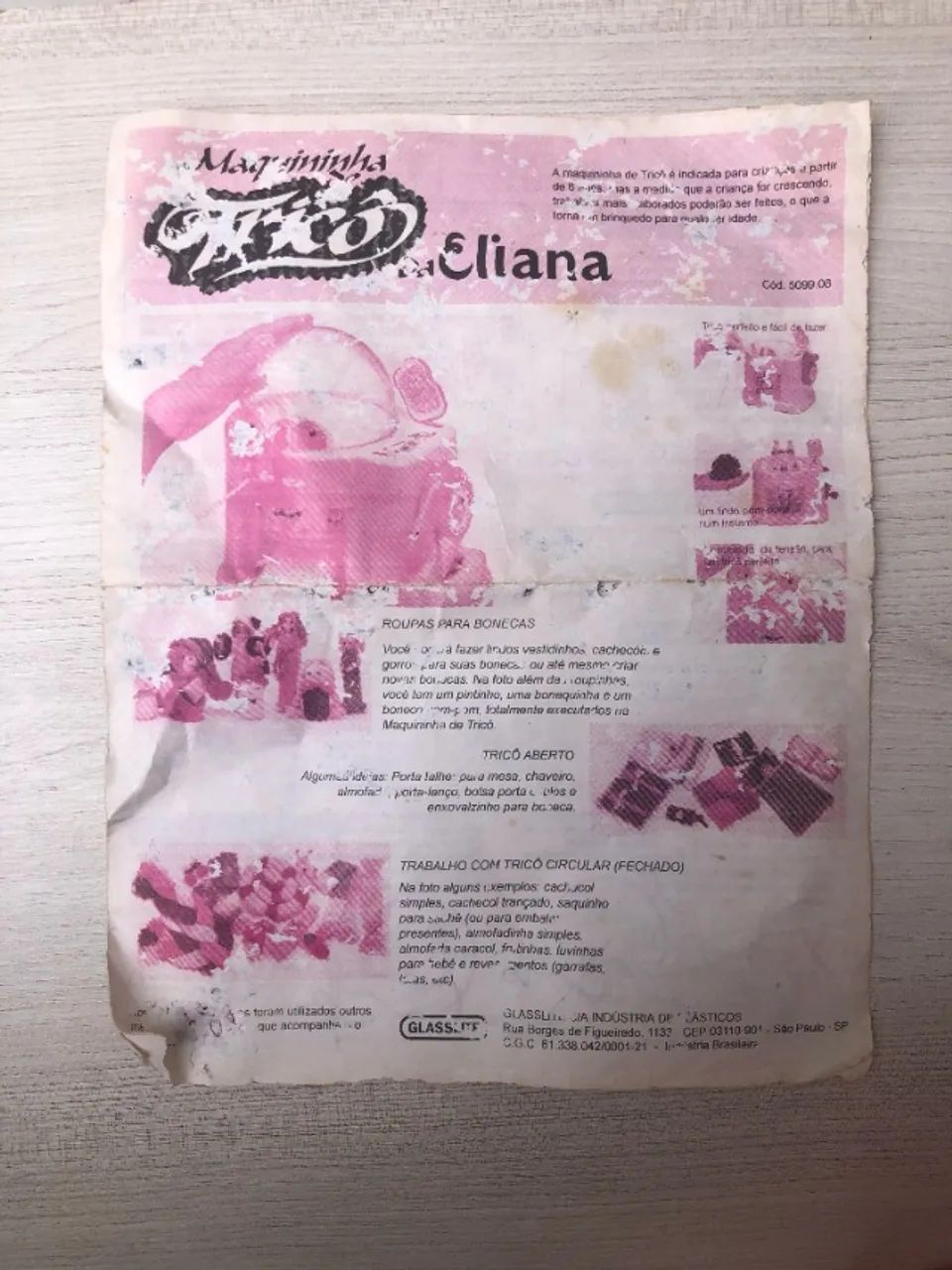 Maquininha De Tricô Da Eliana Antiga - Glasslite (Usado) - Foto 4