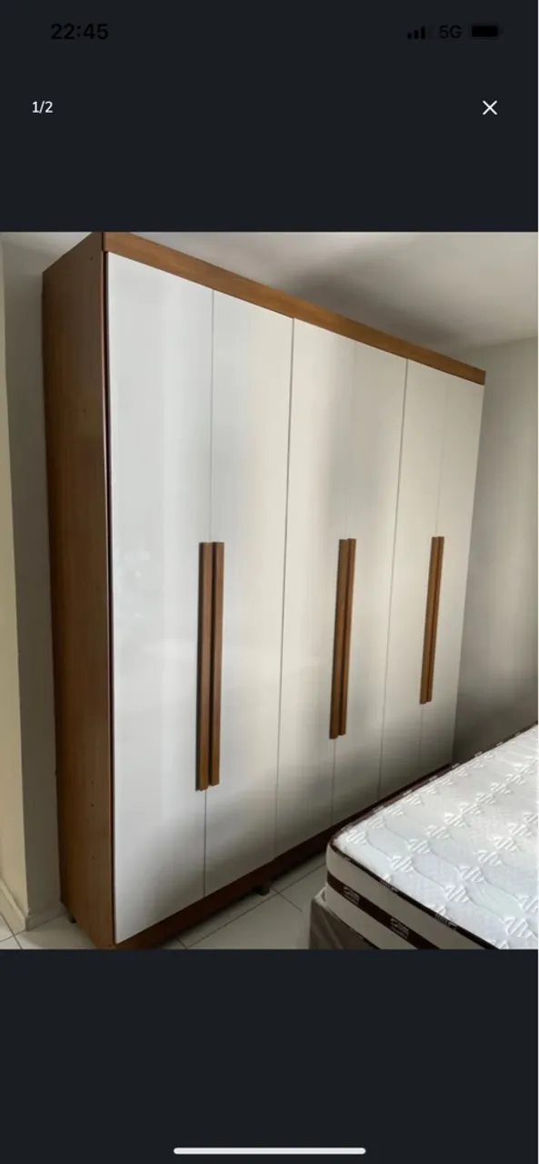 Guarda-Roupa 6 Portas Moderno e Espaçoso