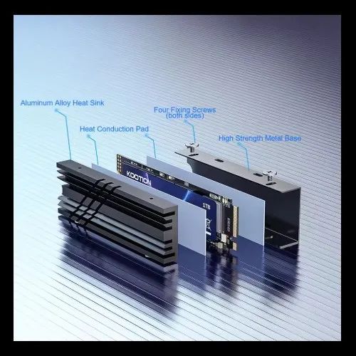 SSD X16 Plus Kootion 2 TB PCIe 4.0 NVMe 4ª Geração - Foto 3