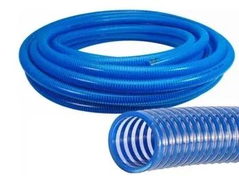 Mangote Sucção / Mangueira Espiral Azul 3" Polegadas - Ibirá - Foto 2
