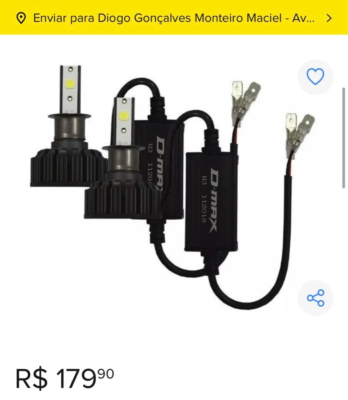 Kit lâmpada LED para carro  - Foto 5