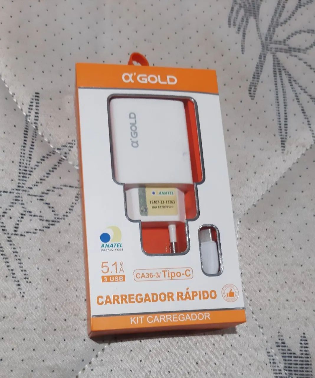 Carregador Rápido Tipo C (3 Entradas)