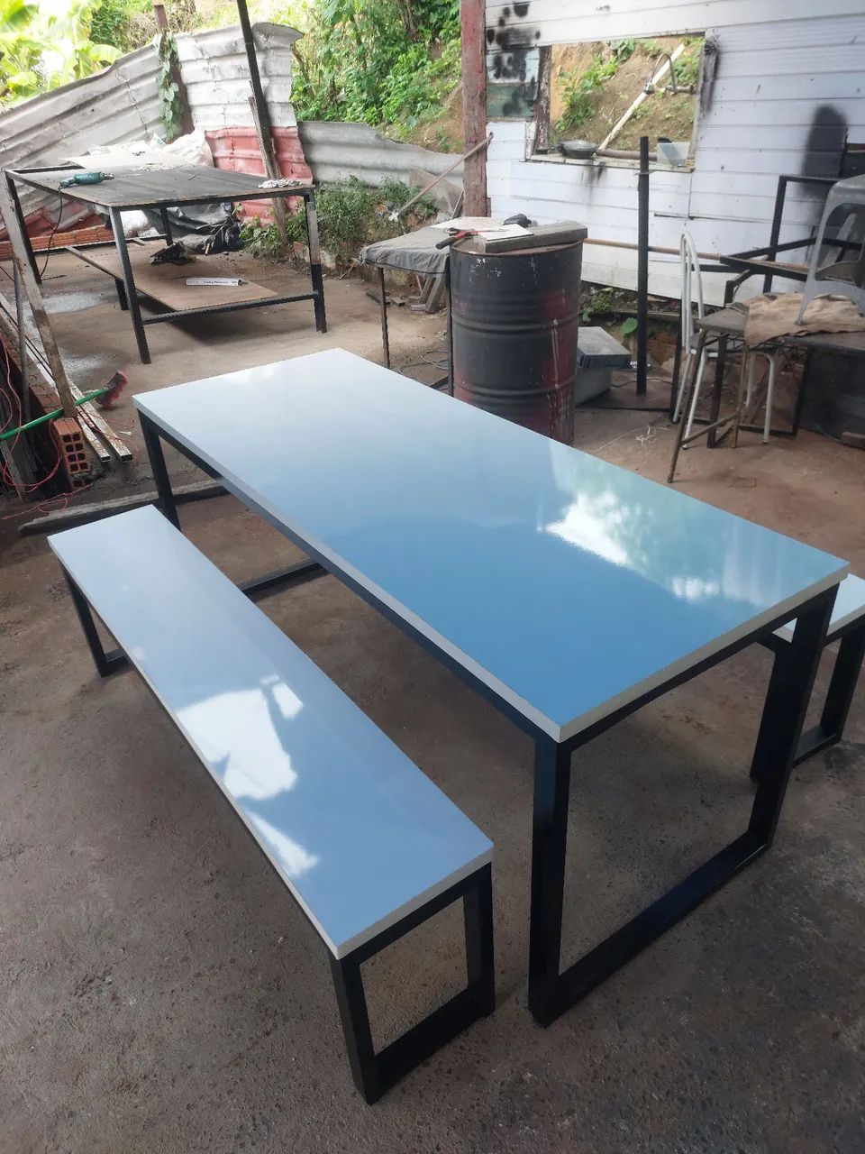 Mesa de Jantar com Bancos - Foto 3