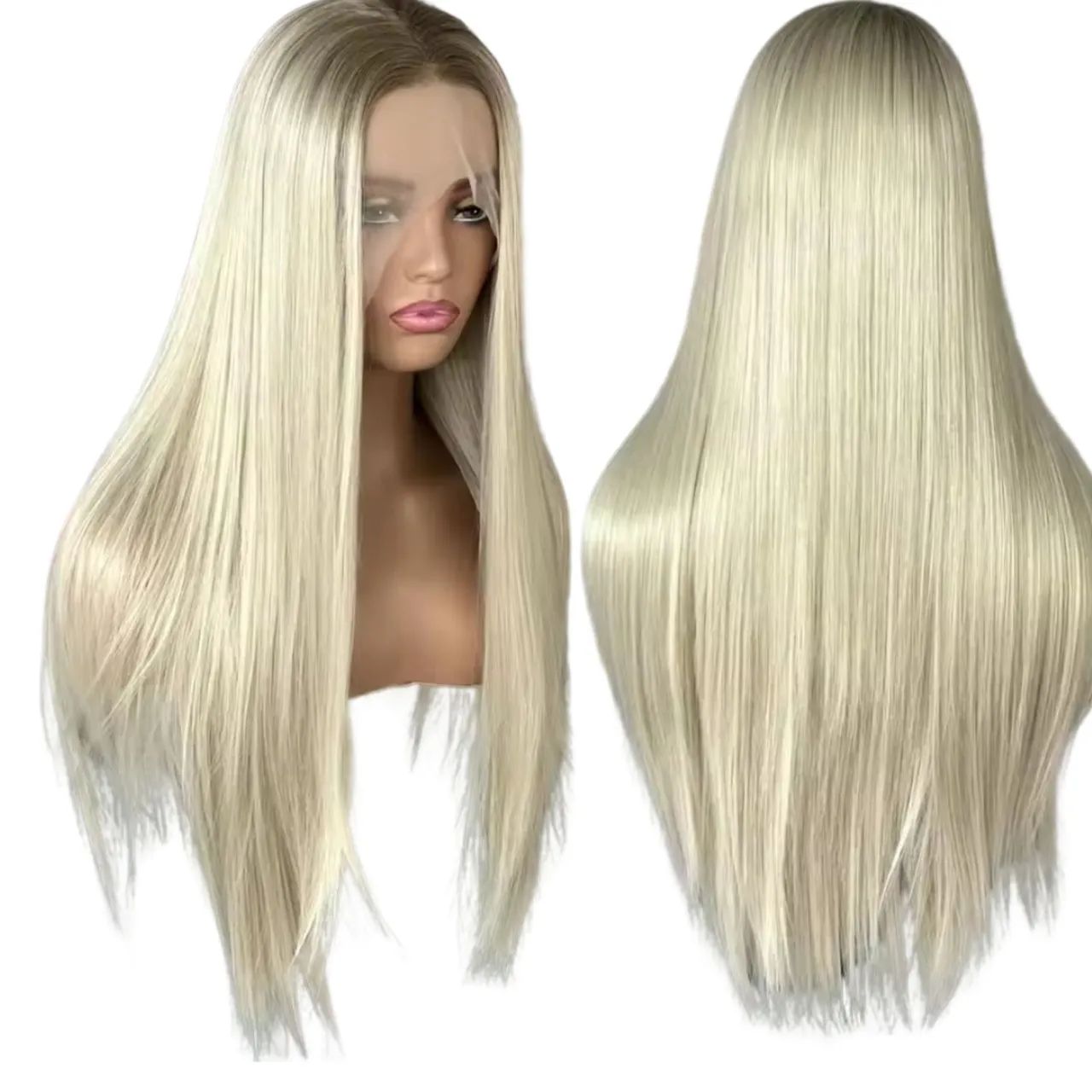 Peruca loira longa front lace  - Foto 4