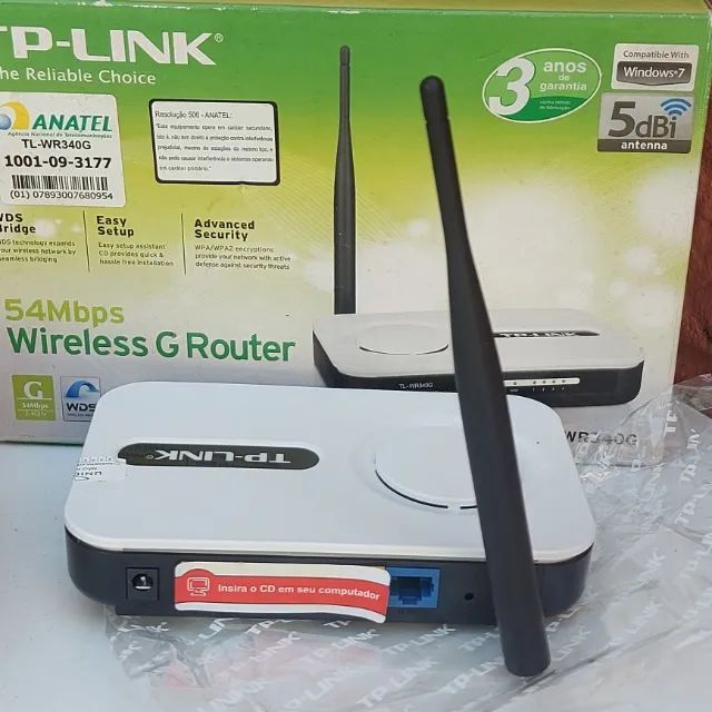 Roteador TP-LINK wireless 4 portas 54mbps TL-WR340G "Sem uso" - Foto 4