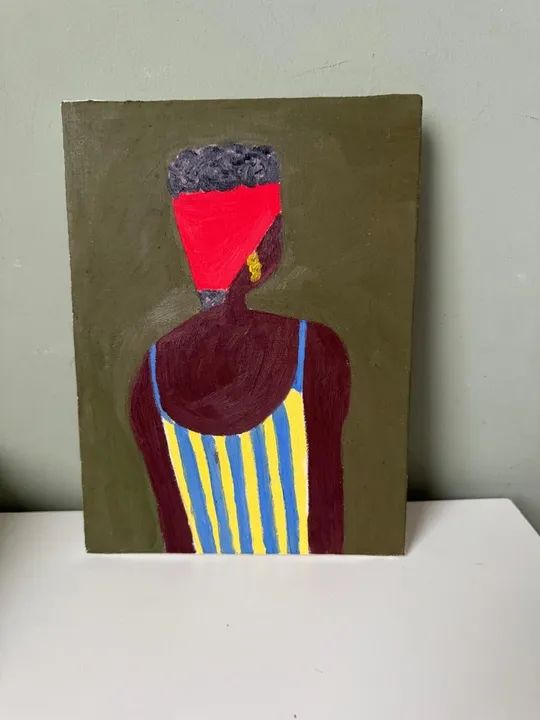 Quadro pintado à mão tinta óleo - Foto 2