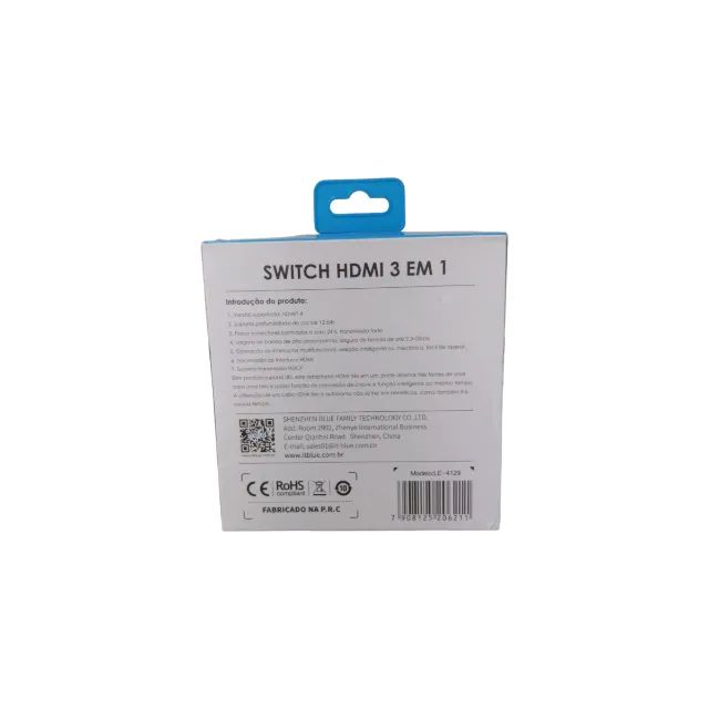SWITCH HDMI 3 IN 1 IT-BLUE 4129 - Foto 4