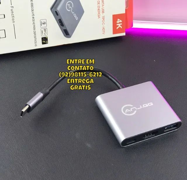 ADAPTADOR MULTIPORTA USB - TIPO C - HDMI 4K