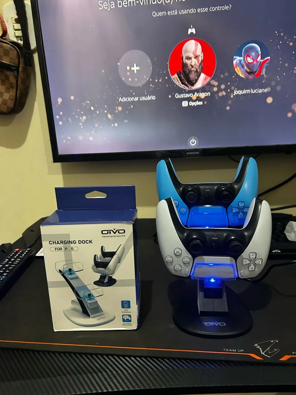 Base Carregador para Controle PS5
