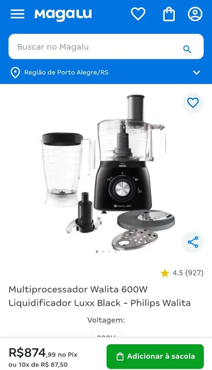 Liquidificador e Multiprocessador Philips Walita 110v - Foto 2