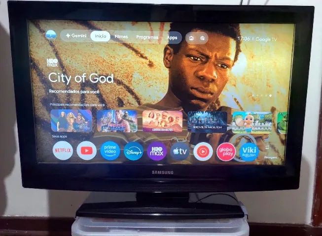 TV Samsung 32" LCD usada em ótimo estado