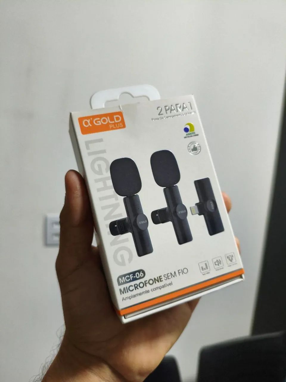 KIT MICROFONE LAPELA SEM FIO 