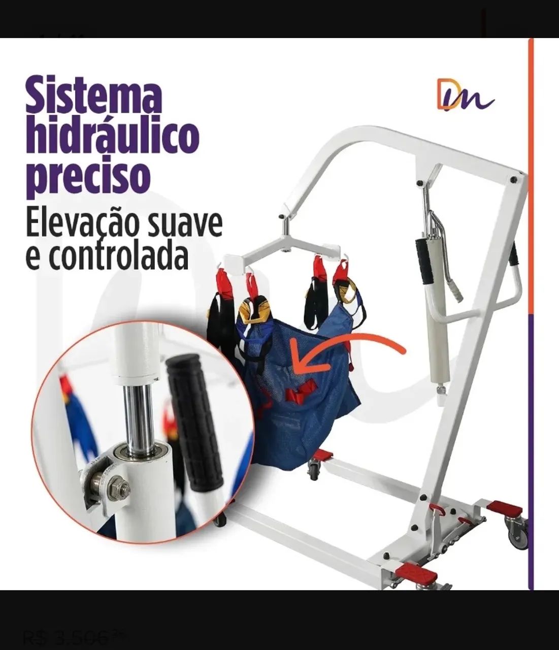 Guincho de transferência para pacientes acamados  - Foto 3