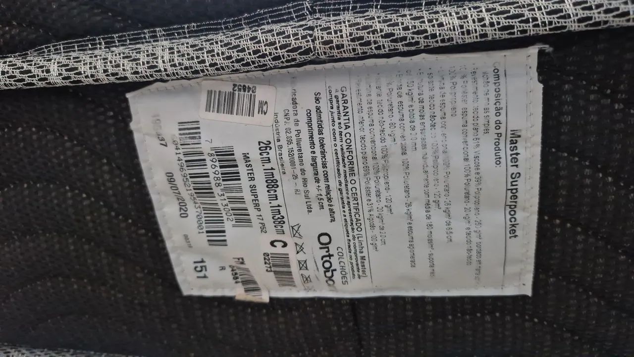 Cama casal Ortobom - Base e colchão molas ensacadas - Foto 5