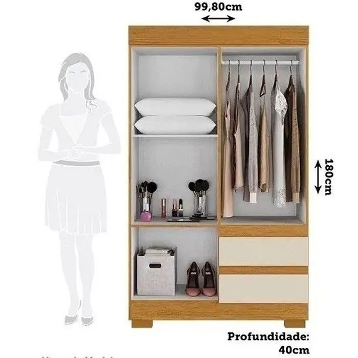 Guarda roupa 4 Portas - Entrega Grátis  - Foto 3