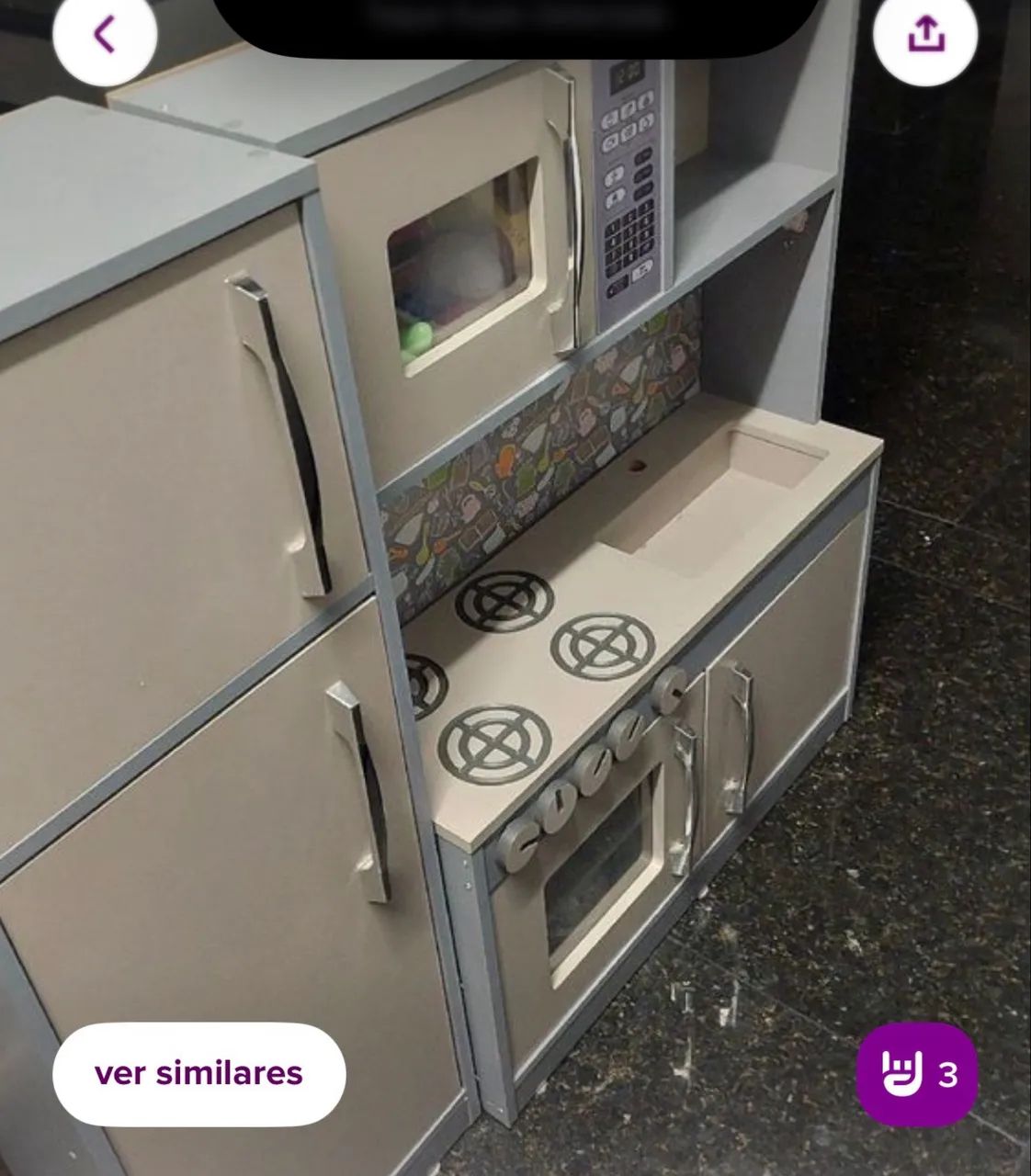 Cozinha de MDF - Brinquedo