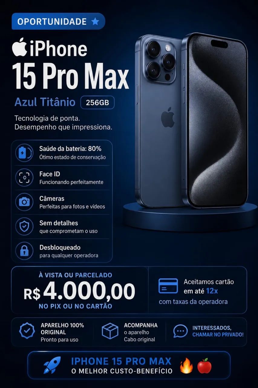 iPhone 15 Pro Max 256gb