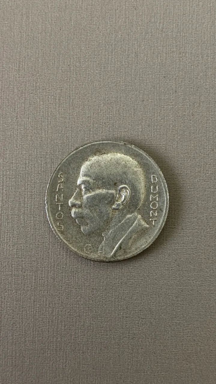 Moeda 5.000 Reis - 1936 - Santos Dumont - Foto 2