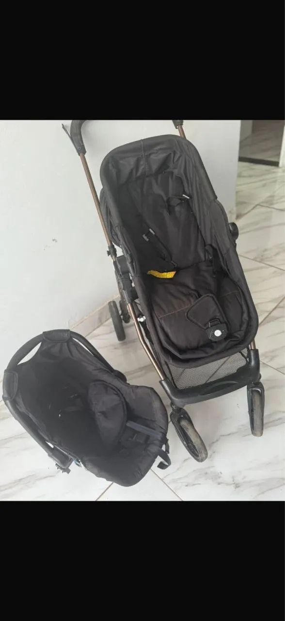 Carrinho e bebê conforto  - Foto 4