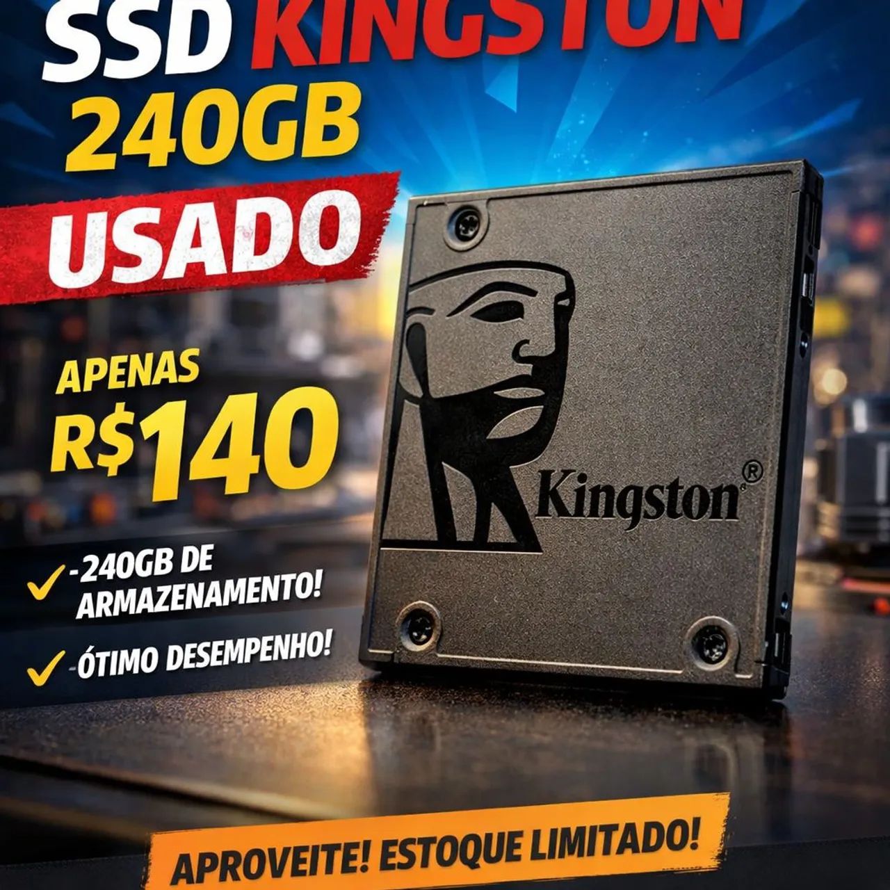 SSD SATA 240GB KINGSTON 
