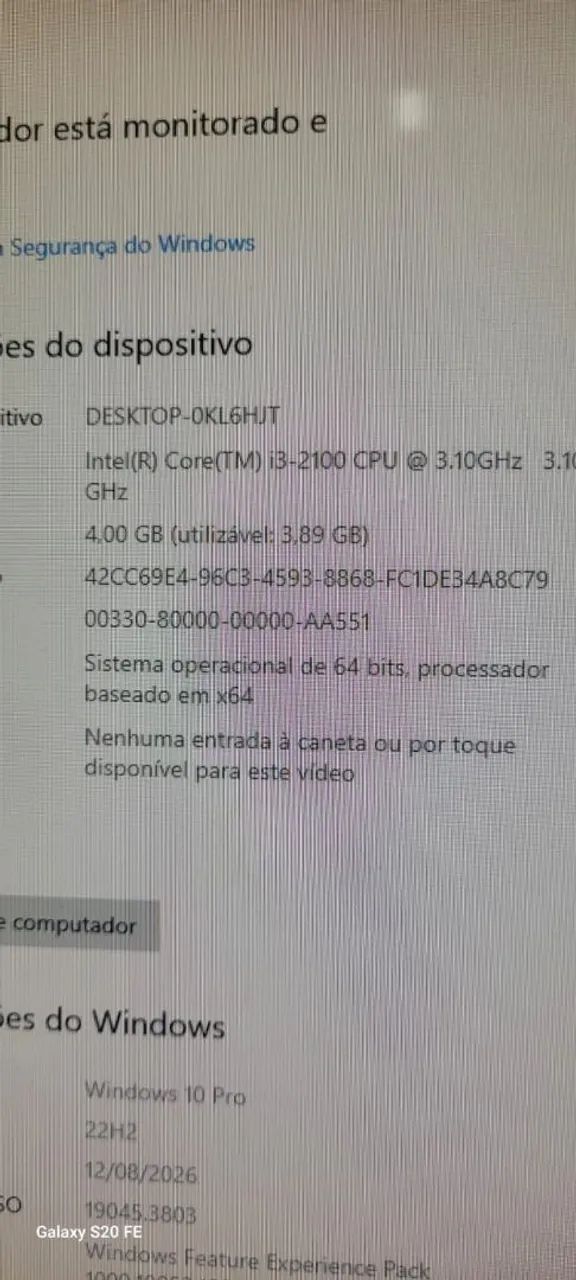 CPU Core I3, 4gb ram, HD 500gb, Placa mãe Nova - Foto 4