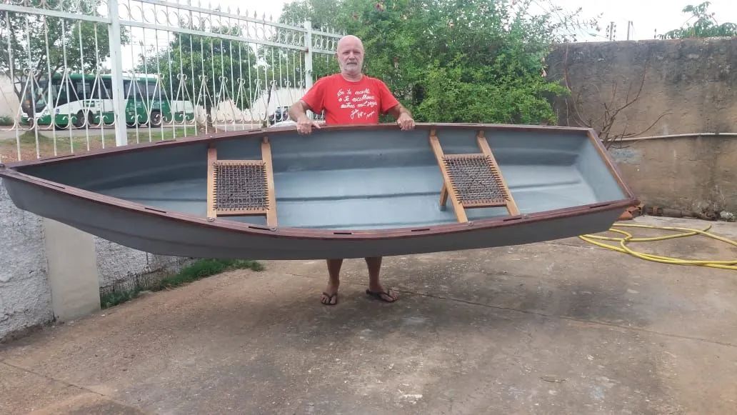 Barco canoa de fibra de vidro - Foto 3