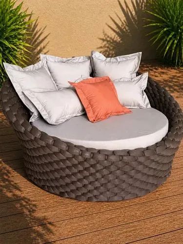 Chaise em tricô náutico 