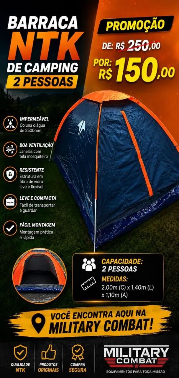 Barraca de acampamento 