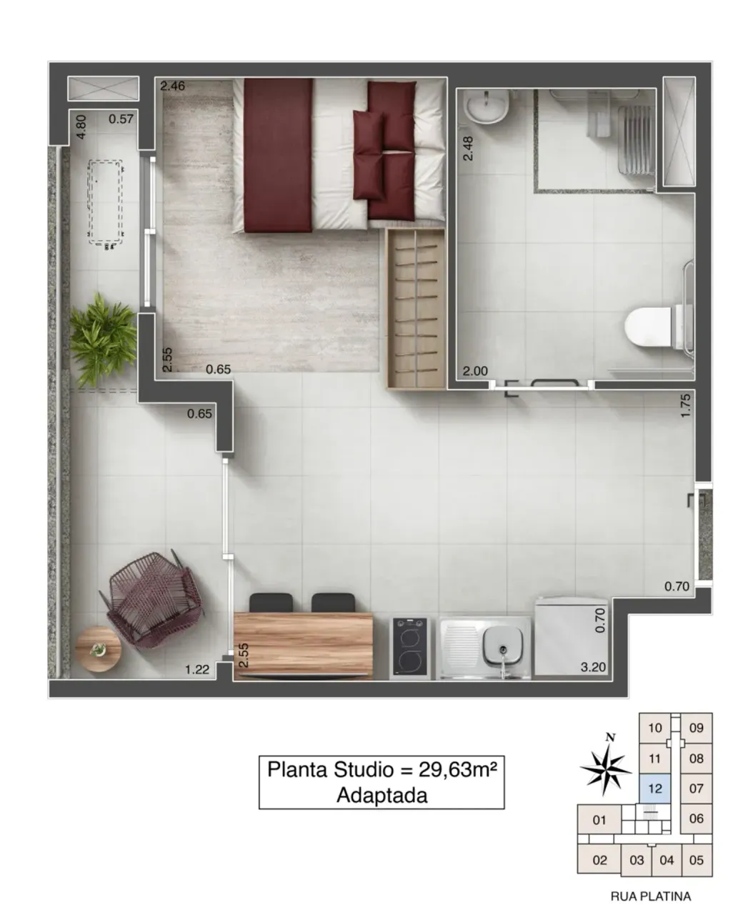 PLANTA 29m²