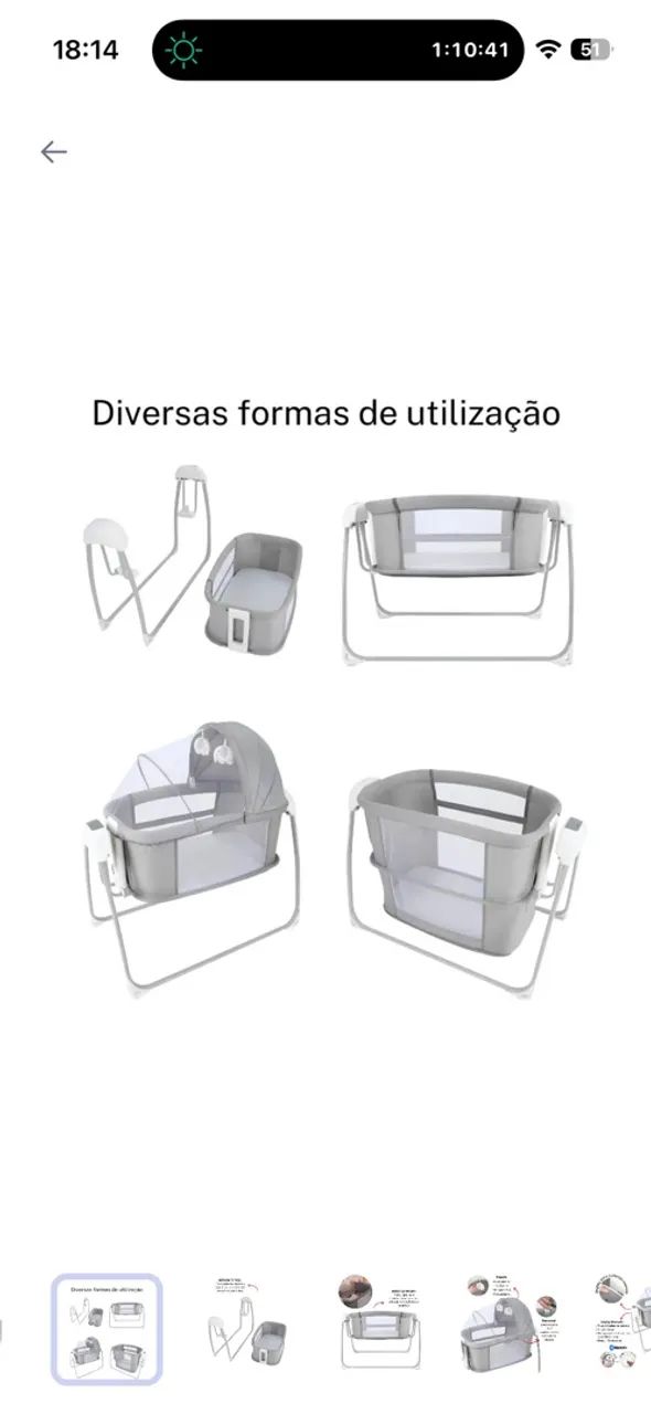 Berço Automático Moisés  - Foto 5