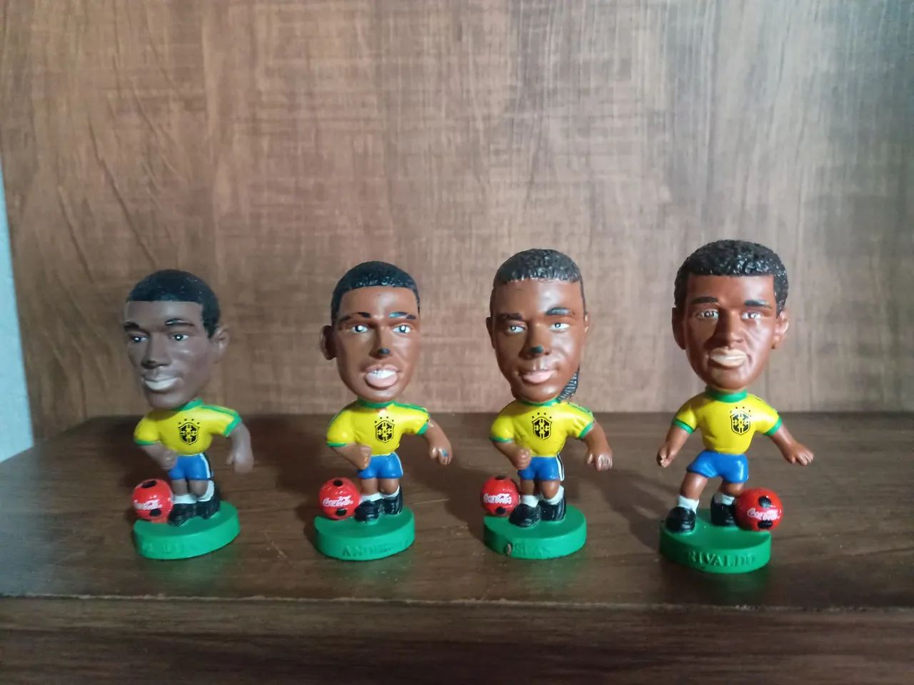 4 bonecos minicraque copa 98 coca cola usados na condição 