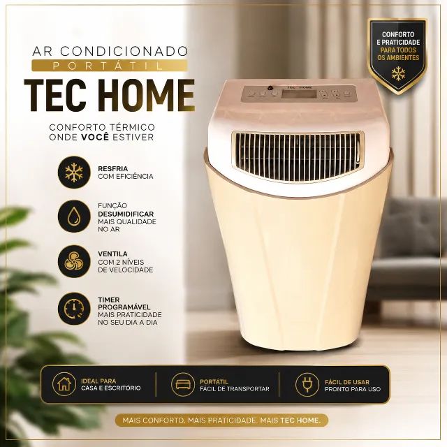 AR CONDICIONADO PORTÁTIL TEC HOME